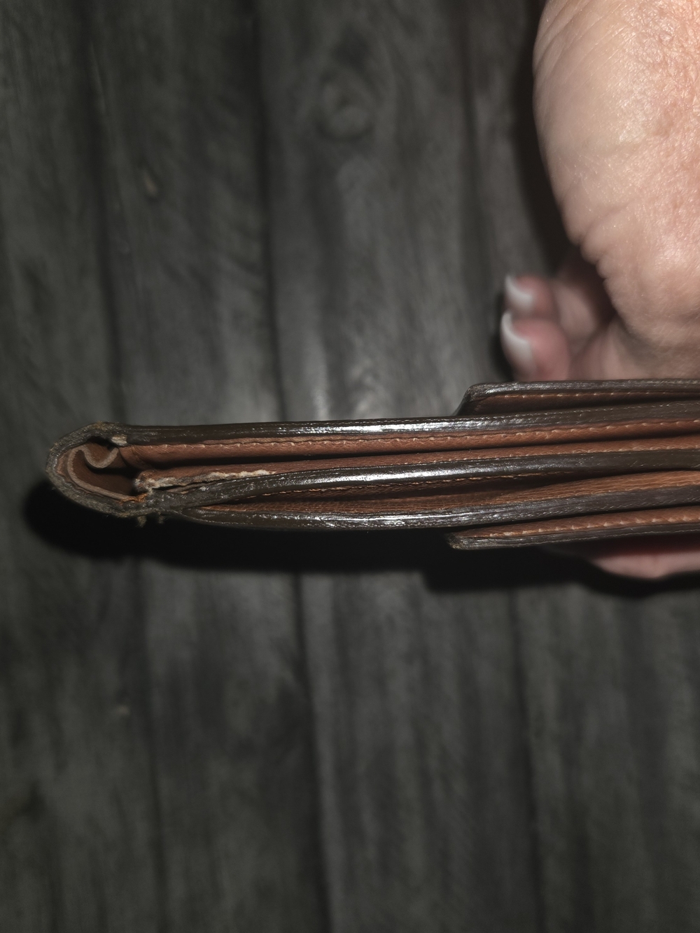 Louis Vuitton Brown Monogram Folded Wallet - Picture 3 of 9